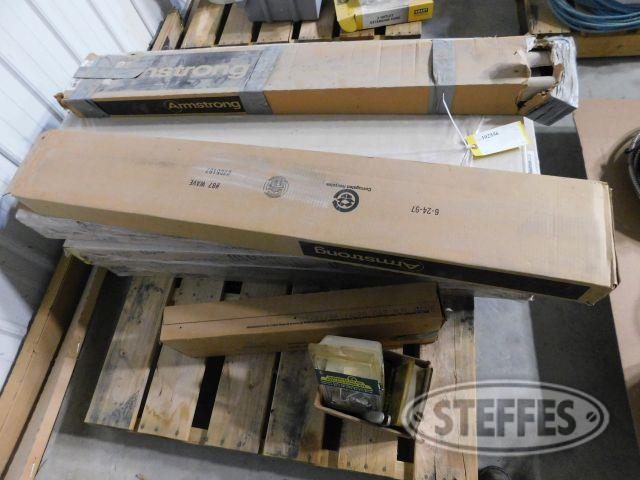 Pallet of (3) Boxes of 2'x4' Ceiling Tiles/Bracket